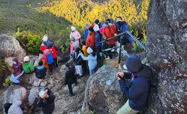 Year 8s on the Pinnacles Walk in 2024